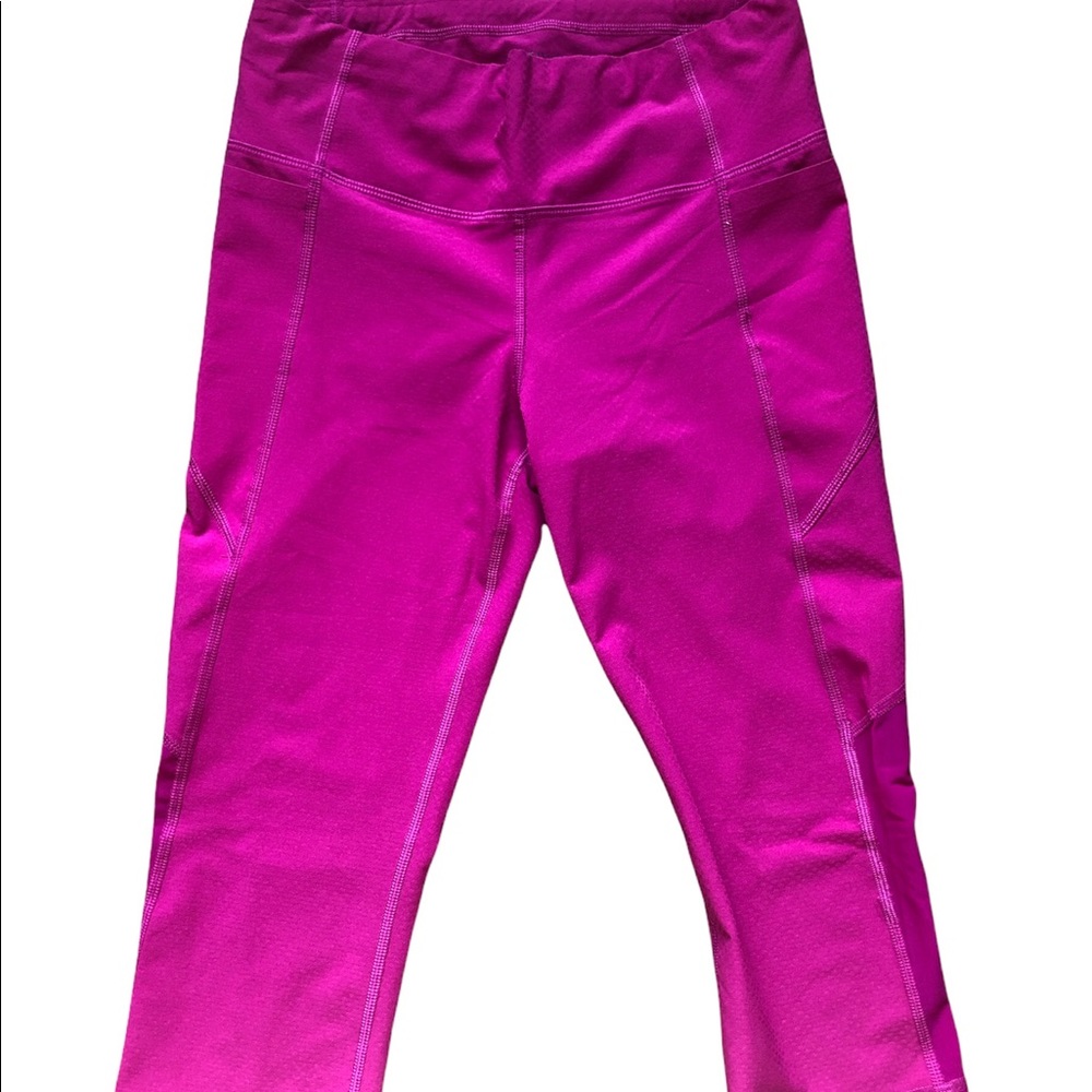 ATHLETA Velocity Laser Cut Capri fuchsia - Picture 4 of 7